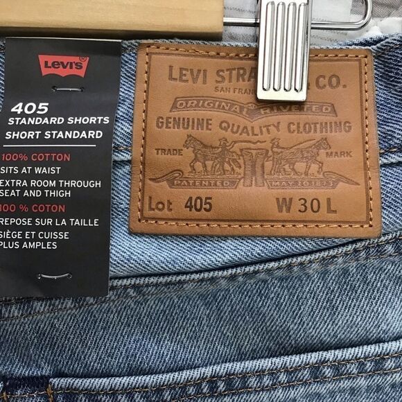 Levi’s Mens Shorts Jeans Denim Shorts NWT 405 Premium limited edition size 30 - Picture 3 of 8